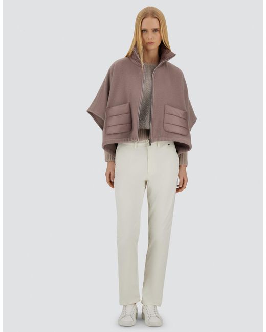 Herno Brown Resort Short Poncho