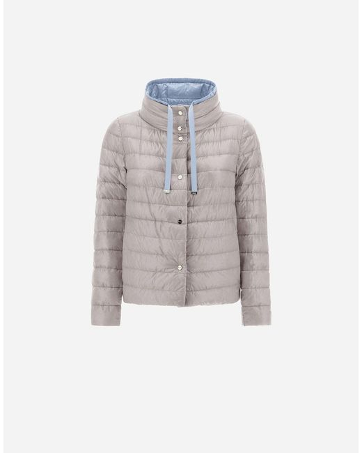 Herno Blue Reversible Cape