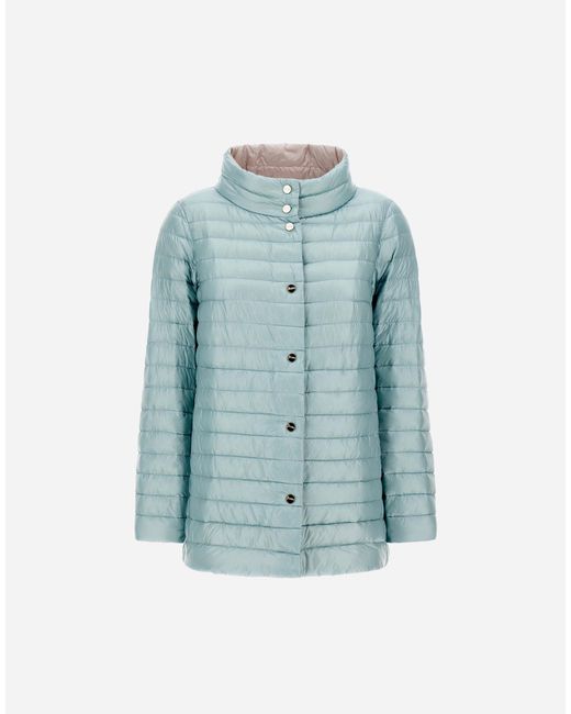 Herno Blue Reversible A-Shape Jacket