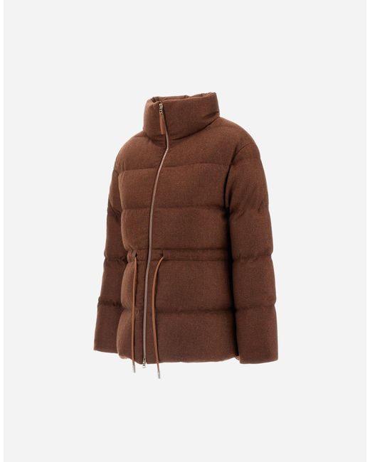 Herno Brown Short Parka