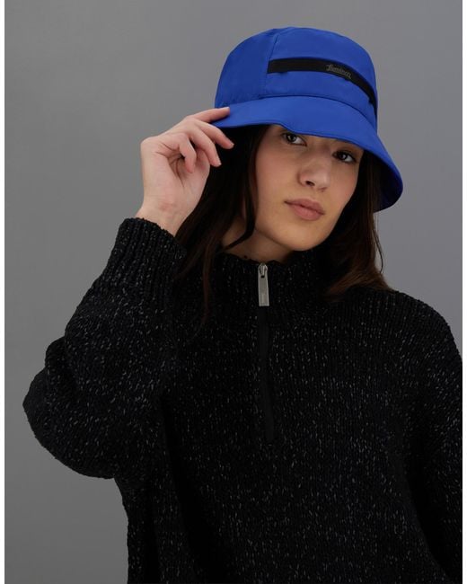 Herno Blue Laminar Hat