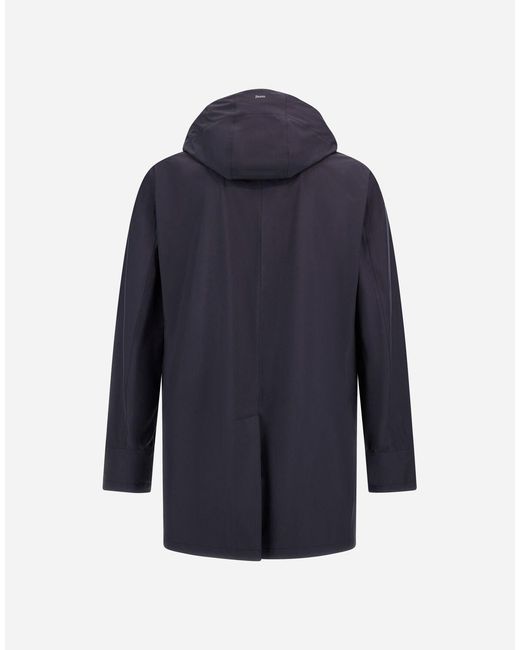 Herno Blue Raincoat for men