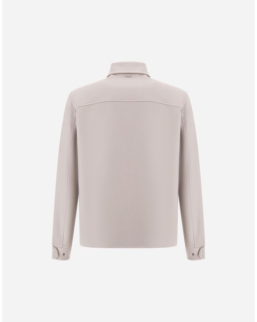 Herno White Shacket for men