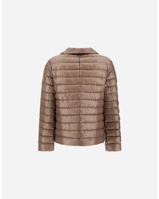 Herno Brown Nylon Ultralight Blazer