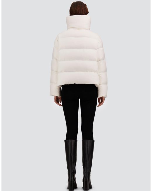 Herno White Cashmere And Silk Cape