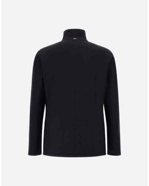Herno Blue Blazer With Bib for men
