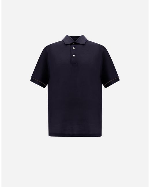 Herno Blue Resort Polo Shirt for men