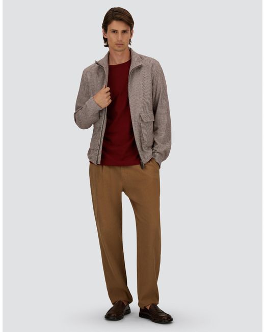 Herno Red Bomber Jacket for men