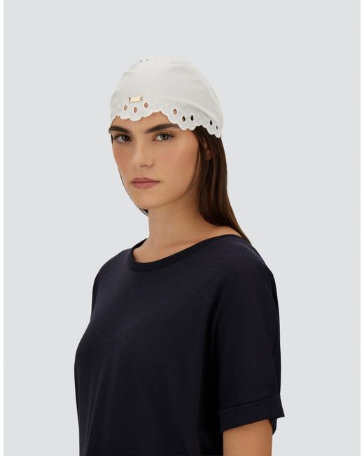 Herno White Scarf