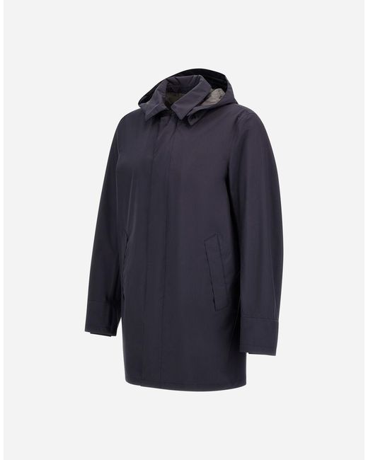 Herno Blue Raincoat for men
