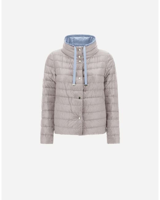 Herno Blue Reversible Cape