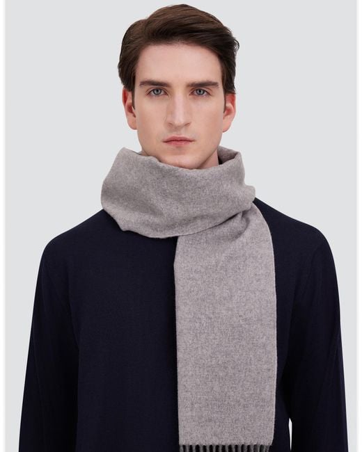 Herno Gray Scarf for men