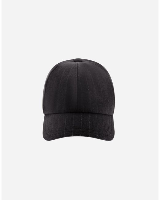 Herno Black Baseball Cap