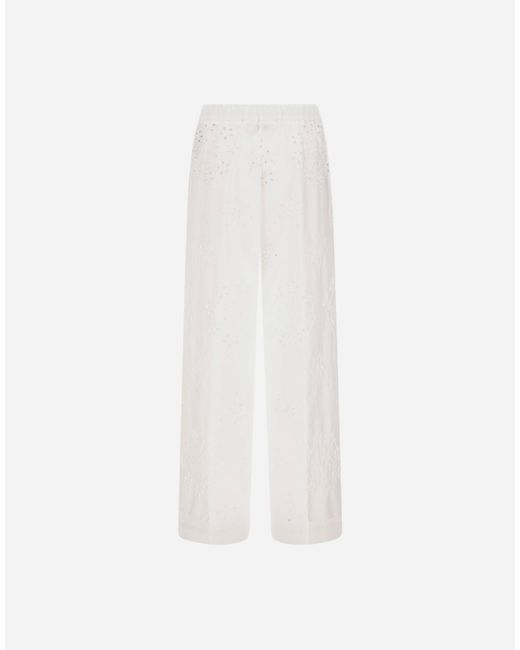 Herno White Trousers