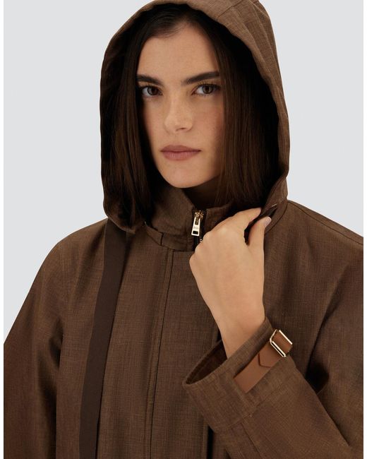 Herno Brown A-Shape Jacket