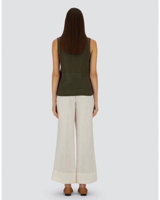 Herno White Cigarette Trousers