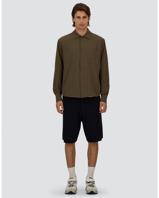 Herno Green Seer-Crease Shirt for men