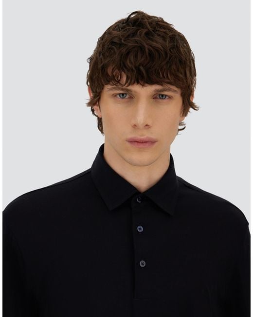 Herno Blue Resort Polo Shirt for men