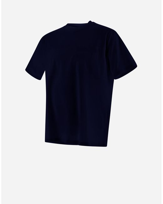 Herno Blue Camiseta De Superfine Cotton Stretch Y Light Scuba for men
