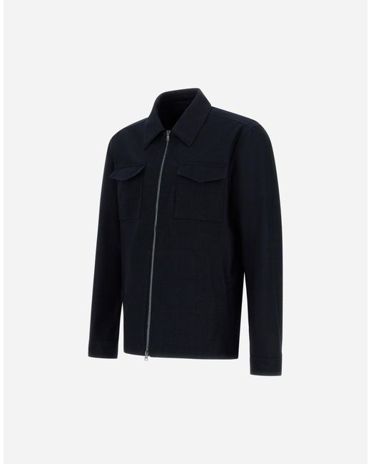 Herno Blue Shacket for men