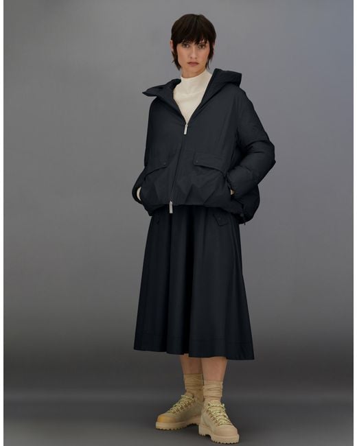 Herno Black Laminar Hooded Jacket