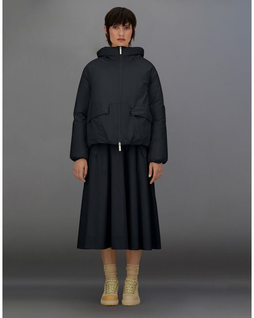 Herno Black Laminar Hooded Jacket