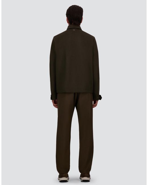 Herno Green Cashmere And Wool Shacket for men
