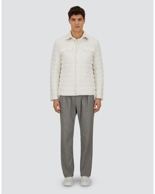 Herno White Resort Shacket for men