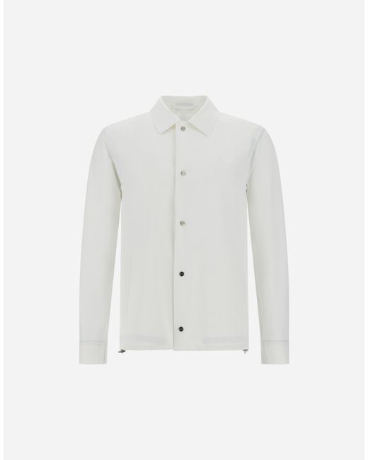 Herno White Essence Shacket for men