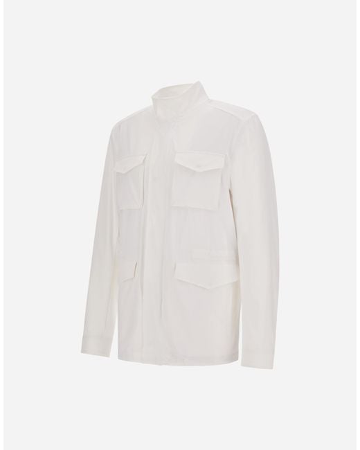 Herno White Field Jacket for men