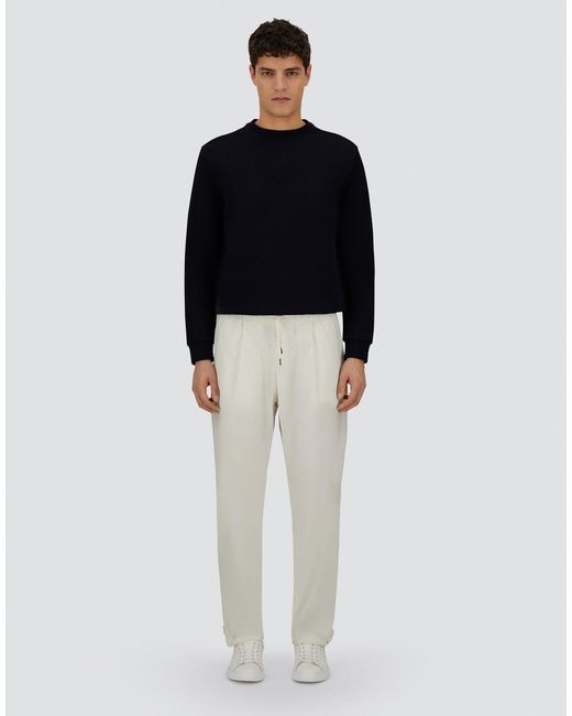Herno White Resort Trousers for men