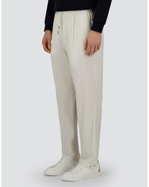Herno White Resort Trousers for men