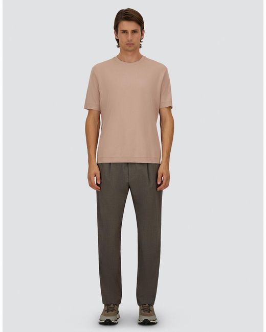 Herno Pink Jersey Knit Effect T-Shirt for men