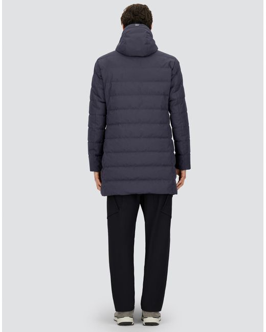 Herno Blue Long Jacket for men