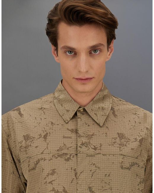Herno Natural Laminar Shacket