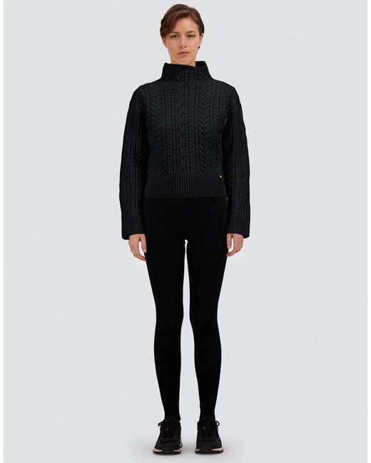 Herno Black Cable-Knit Wool Jumper