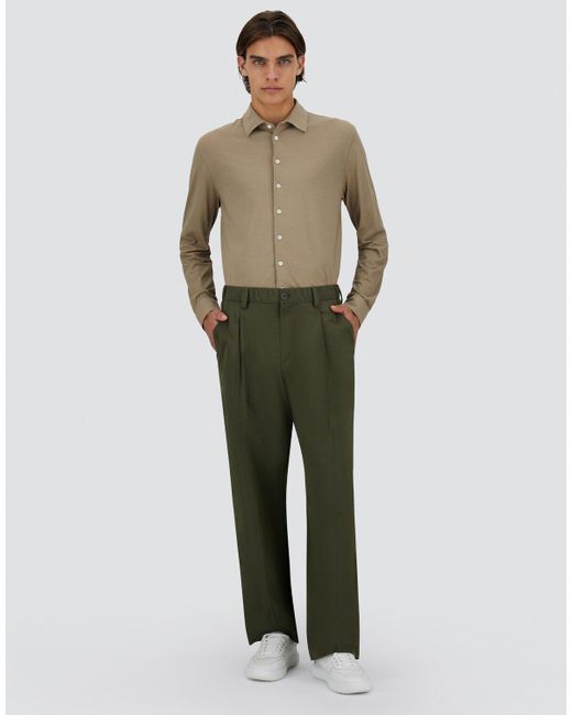 Herno Hose Aus New Techno Taft in Green für Herren
