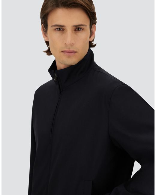 Herno Blue Jacket With Zip for men