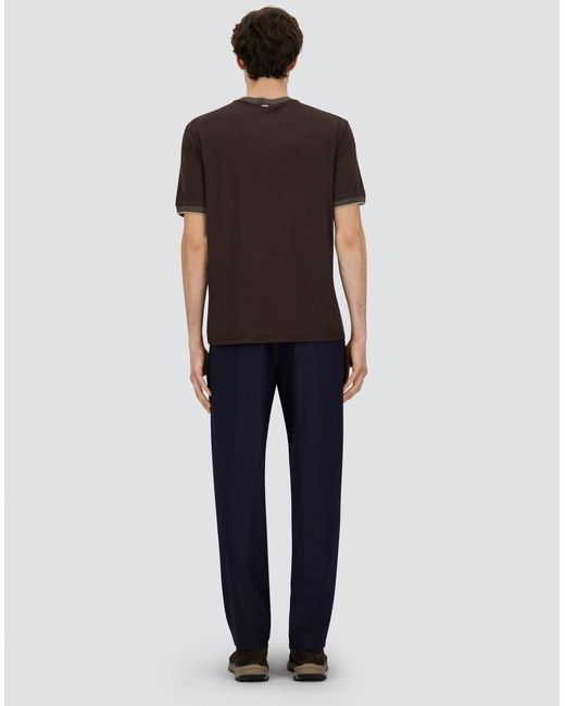 Herno Red T-shirt In Soft�wool Jersey for men