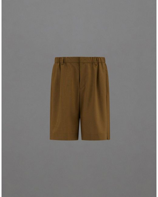Herno Green Laminar Shorts