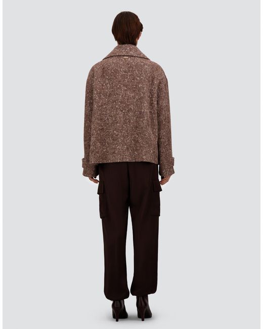 Herno Brown Baby Alpaca And Wool-Blend Peacoat