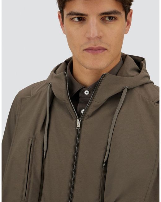 Herno Brown Resort Stretch Comfort Nylon Blazer for men