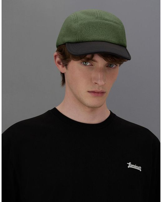 Herno Green Laminar Polar Fleece And Extra Light Stretch Padded Hat