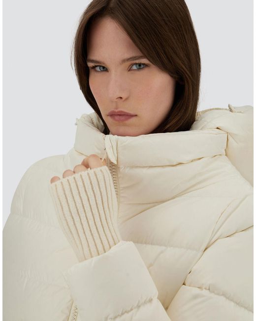 Herno White A-Shape Jacket