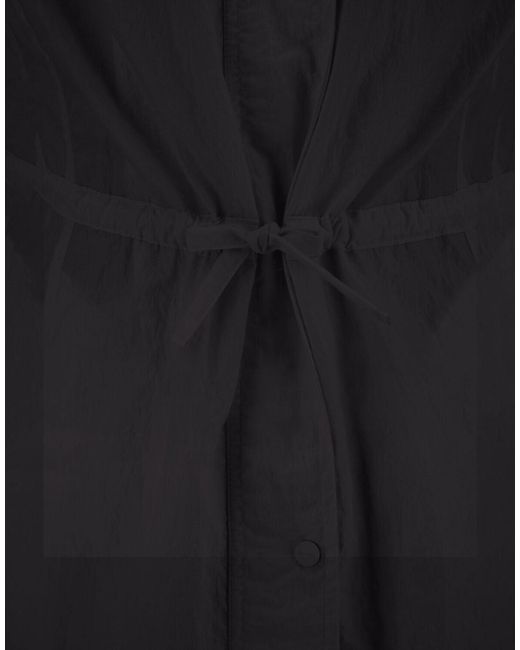 Herno Black Laminar Dress