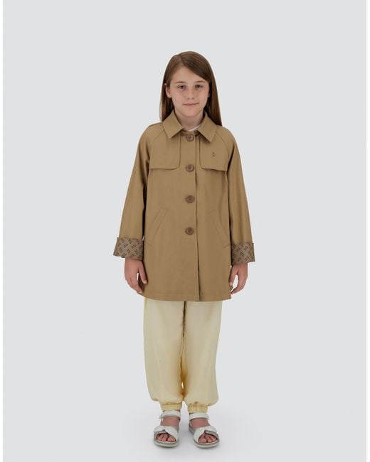 Herno Natural Gabardina De Dean Y Monogram
