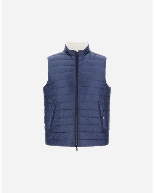 Herno Blue Vest for men