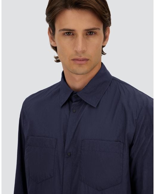 Herno Blue Shacket for men
