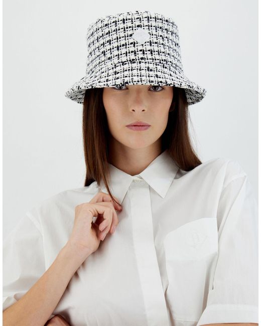 CAPPELLO IN TREND TWEED di Herno in White