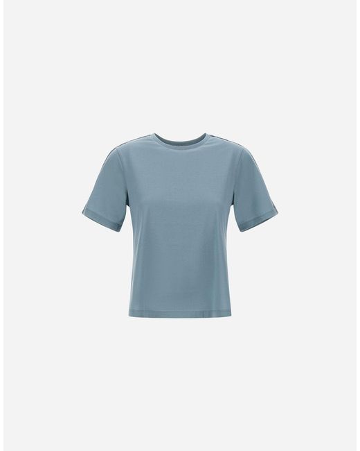 Herno Blue Resort Mercerized Cotton Jersey T-Shirt